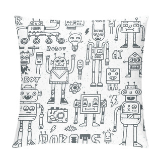 Personality  Robots,Electrical, Circuits, Microschemes. Pillow Covers