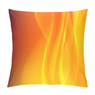 Personality  Orange Background Presentation Transparency Blending Line Pillow Covers