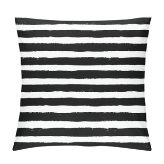 Personality  Vector Brush Strokes Black White Pattern Pillow Covers