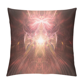Personality  Psychedelic HiTech Fractals Visionary Art Is Great Background Image For Any Spiritual Purposes. Like; Meditation Visual Or Tapestry Spiritual Decoration Spiritualism Related News Psychedelic Design, Tapestry, Album Cover Or Flyer Pillow Covers
