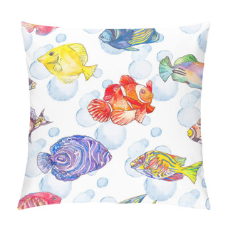 Personality  Sea Pattern. Tropical Fish. Jellyfish. Ocean. Pillow Covers