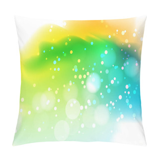 Personality  Light Background  With Bright  Blurred Spots And  Bokeh. The Illustration Contains Transparency And Effects. EPS10 Pillow Covers