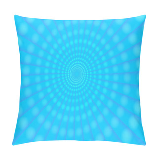 Personality  Abstract Background, Blue Gradient Kaleidoscopic Fluorescent Modern Dynamic Contemporary Motion Pillow Covers