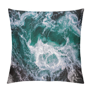 Personality  Waves Of Water Of The River And The Sea Meet Each Pillow Covers