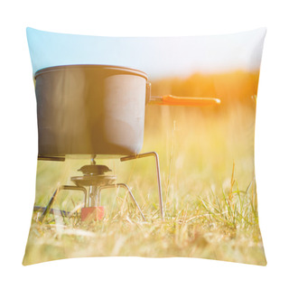 Personality  Can On Portable Camping Stove Pillow Covers