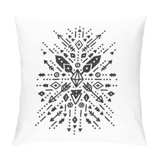 Personality  Hand Drawn Tribal Art Pillow Covers