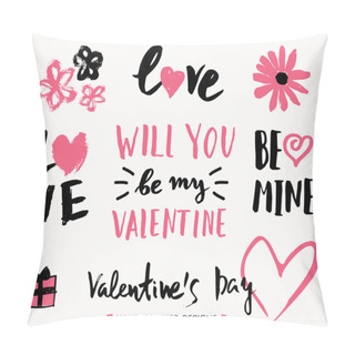 Personality  Valentine's Day Typographic Designs Pillow Covers