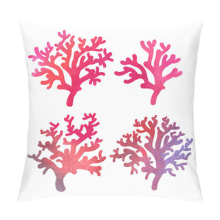 Personality  Watercolor Coral Pillow Covers