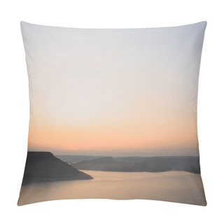 Personality  Sunset Lake Landscape. Concept Of Rest On The Nature Pillow Covers