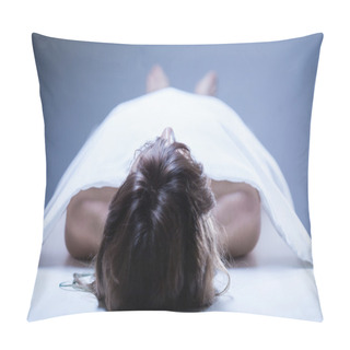 Personality  Dead Woman In The Morgue Pillow Covers