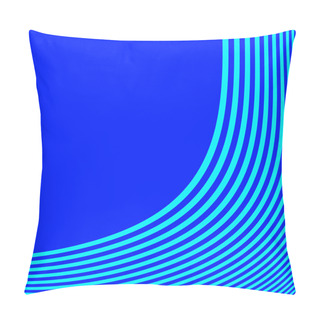 Personality  Blue Stripe Pattern With Empty Space For Text Pillow Covers