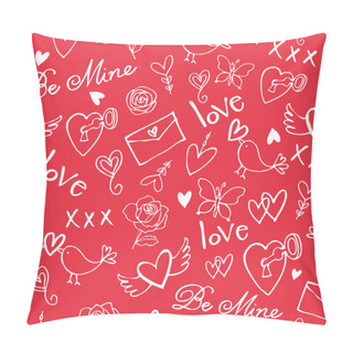Personality  Seamless Love Background Pillow Covers