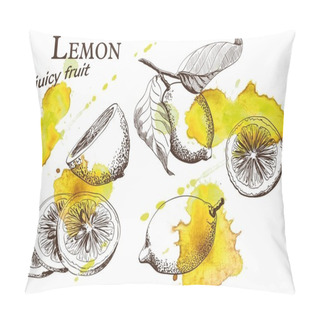 Personality  Beautiful Yellow Lemon Pillow Covers