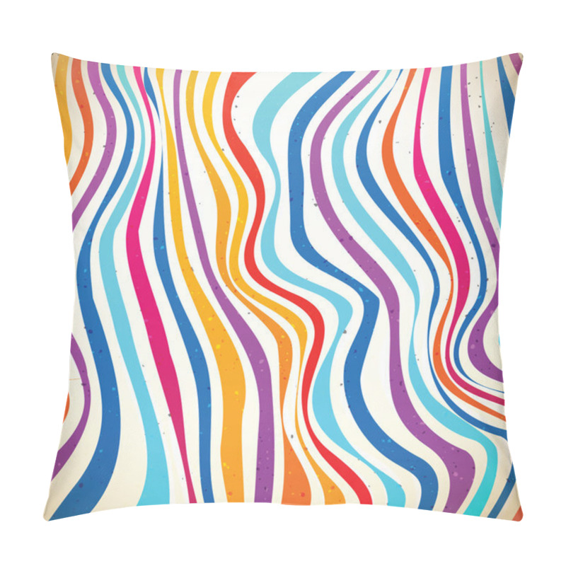 Personality  Colorful striped background pillow covers