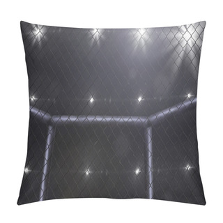 Personality  Mma Fighting Stage Side View Under Lights Pillow Covers