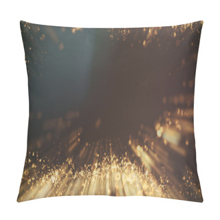 Personality  Gold Background Wave Motion Pillow Covers