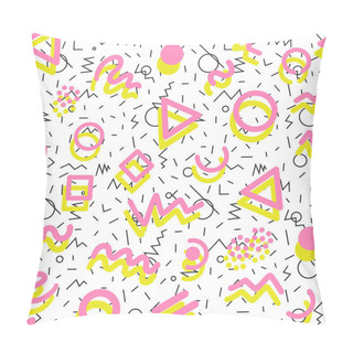 Personality  Retro 80s Seamless Pattern  Pillow Covers