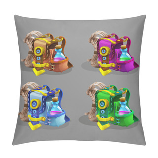 Personality  Game Icons Of Bags Set Pillow Covers