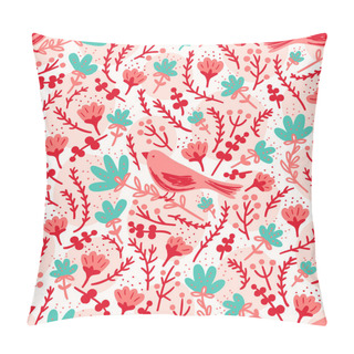 Personality Birds And Flowers Pattern Pillow Covers