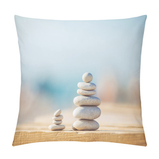 Personality  A Zen Stones Background White And Black Pillow Covers
