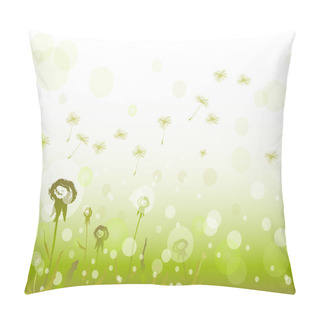 Personality  Flowers Dandelions Background Pillow Covers