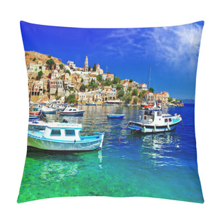 Personality  Pictorial Greece Series- Symi Island, Dodecanes Pillow Covers