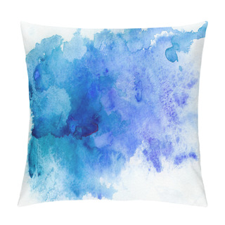 Personality  Blue Watercolor Background Pillow Covers
