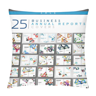 Personality  Mega Collection Of 25 Business Annual Reports Brochure Cover Templates Pillow Covers
