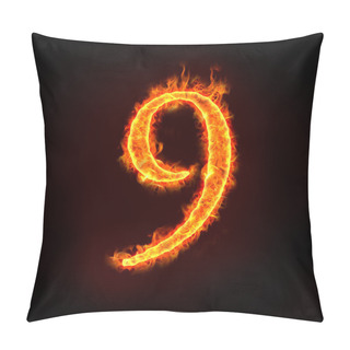 Personality  Fire Numbers, 9 Pillow Covers
