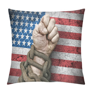 Personality  Hand, Fist In Chains Pillow Covers