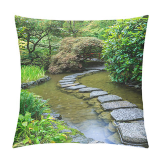 Personality  Track Of  Stones In Water Pillow Covers