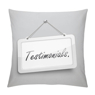 Personality  Testimonials Hanging Sign  Pillow Covers