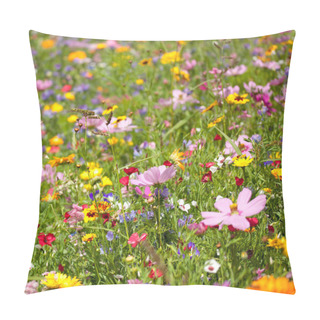 Personality  Background Of Flowers Field Pillow Covers
