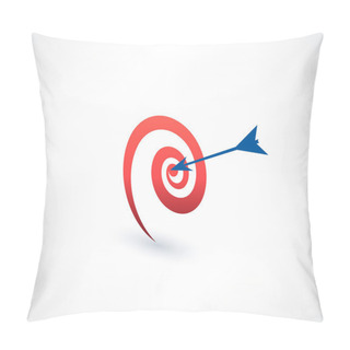 Personality  Target And Arrow Icon. Pillow Covers
