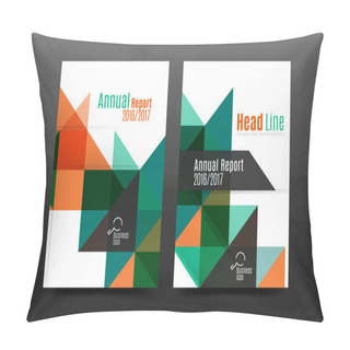 Personality  Colorful Geometry Design Annual Report A4 Cover Brochure Template Layout, Magazine, Flyer Or Leaflet Booklet Pillow Covers