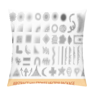 Personality  Vector Illustration Halftone Patterns Set Pillow Covers