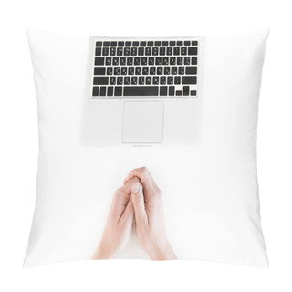 Personality  Human Hands And Laptop  Pillow Covers