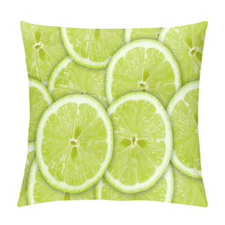 Personality  Abstract Background With Citrus-fruit Of Lemon Slices Pillow Covers