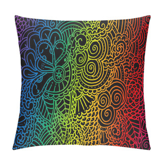 Personality  Doodle Flowers Pillow Covers