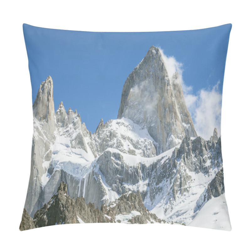 Personality  Mount Fitz Roy, Los Glaciares National Park, Patagonia Pillow Covers