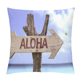 Personality  Aloha  Wooden Sign Pillow Covers