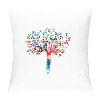 Personality  Colorful Creative Writing Concept Pillow Covers