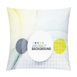 Personality  Colorful Circles Modern Abstract Composition Pillow Covers