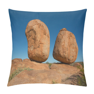 Personality  Devils Marbles , Northern Territory Australia Pillow Covers