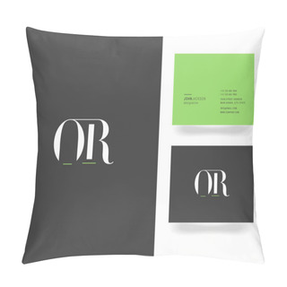 Personality  O & R Letter Logo   Pillow Covers