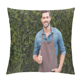Personality  Gardener Showing Thumb Up Pillow Covers