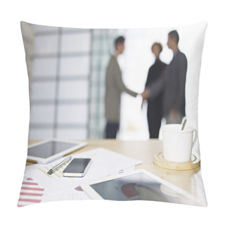 Personality  Business People Meeting In Office Pillow Covers