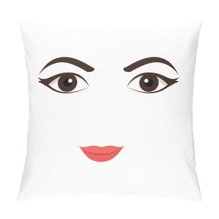 Personality  International Women's Day Theme. Vector Illustration. Flat Design. Vector Concept Of The Female Empowerment Movement. Pillow Covers