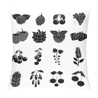 Personality  Berries Icons Set Pillow Covers