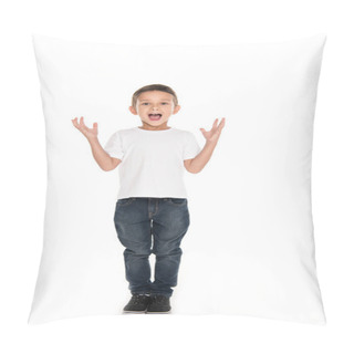 Personality  Excited Little Boy Pillow Covers